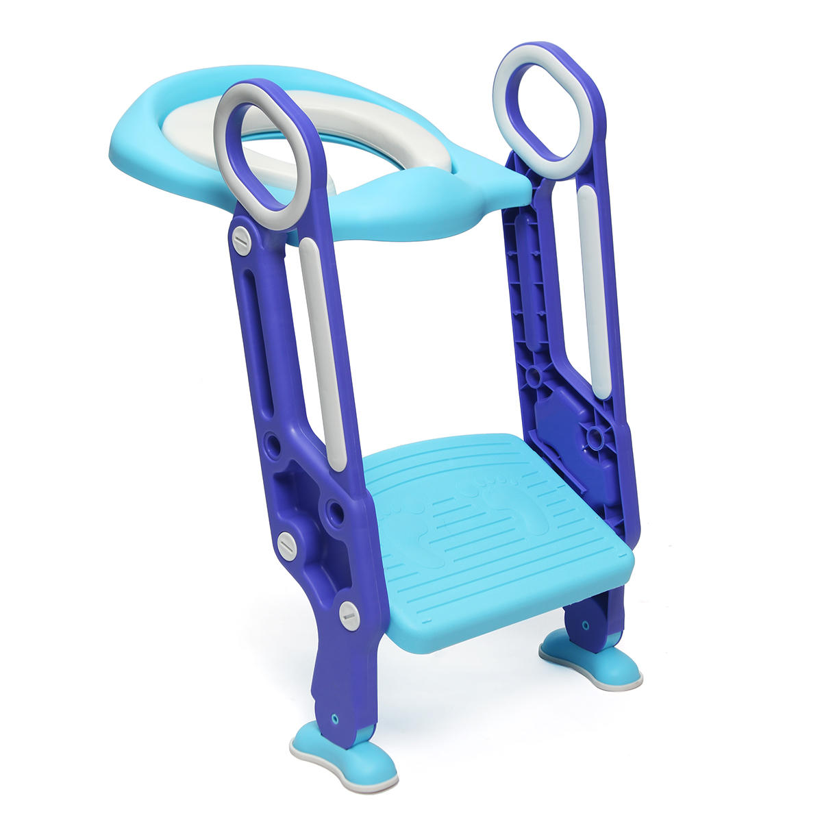 Image of Kids Baby Toddler Potty Training Toilet Seat & Step Ladder Soft Cushion