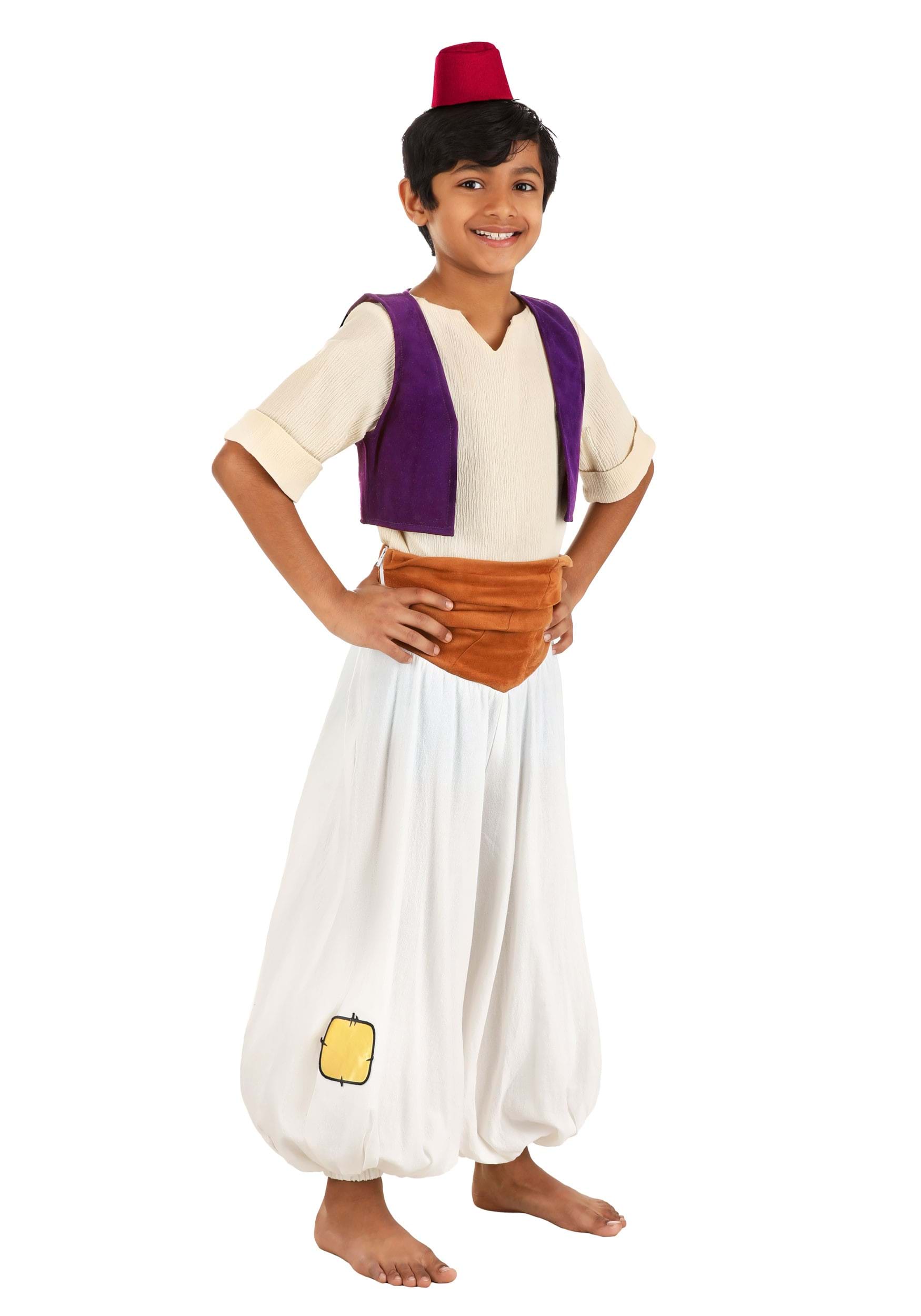 Image of Kid's Disney Aladdin Deluxe Costume ID FUN4699CH-XS