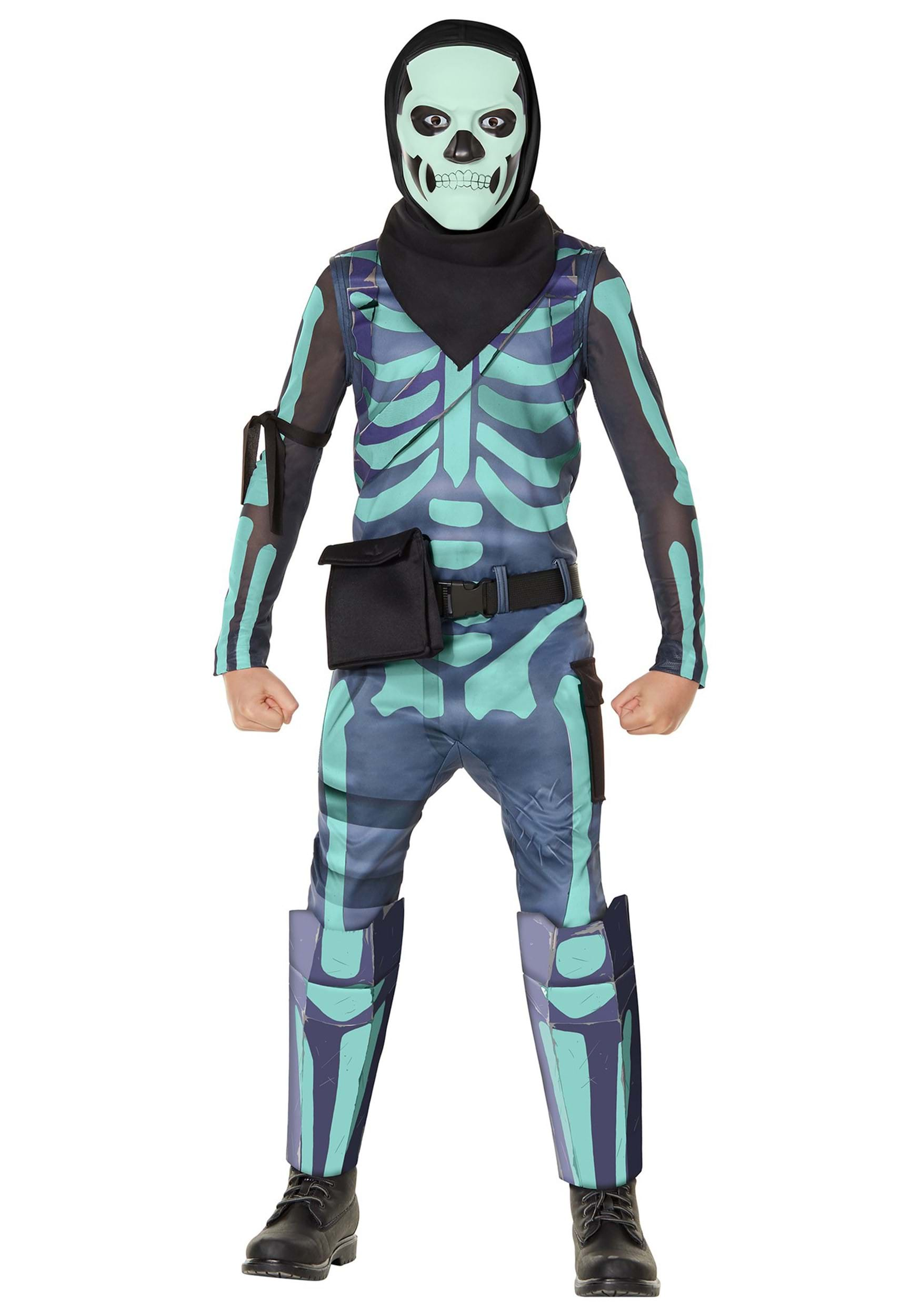 Image of Kids Fortnite Green Skull Trooper Costume ID ISP104732-XL