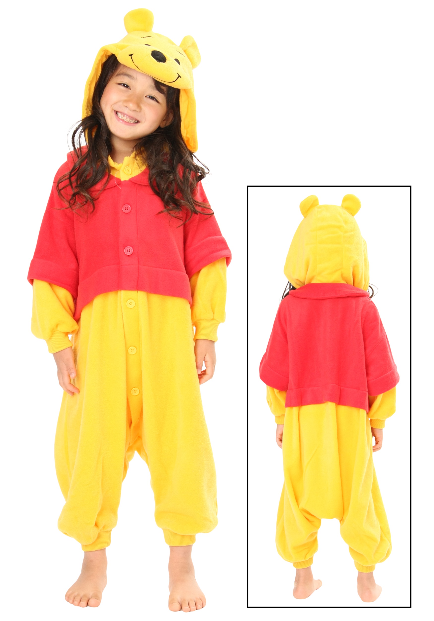 Image of Kids Pooh Pajama Costume ID SZCRE033-S