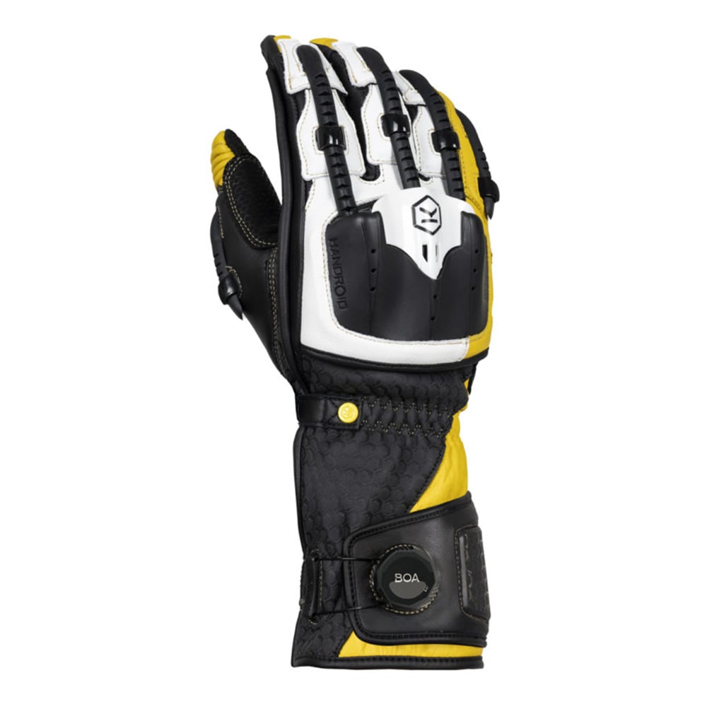 Image of Knox Handroid MK5 Schwarz Gelb Handschuhe Größe 3XL