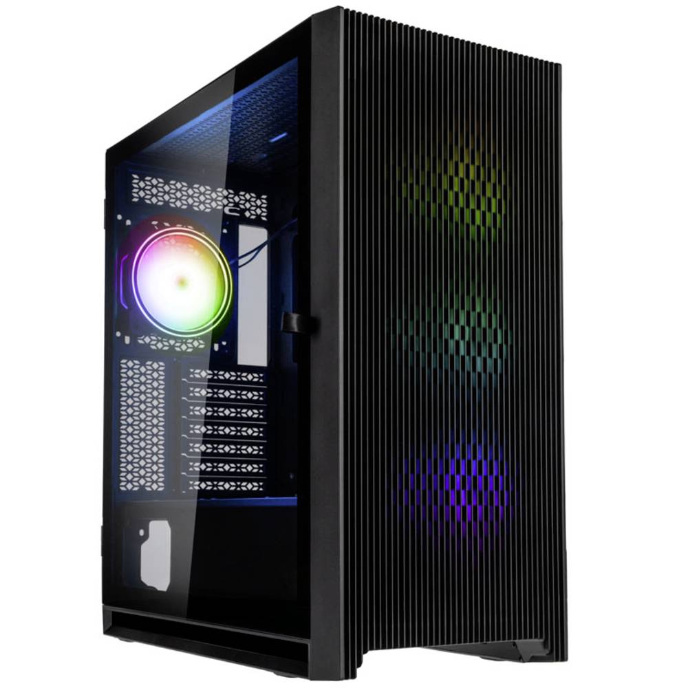 Image of Kolink Unity Lateral ARGB Midi tower PC casing Black 4 built-in LED fans