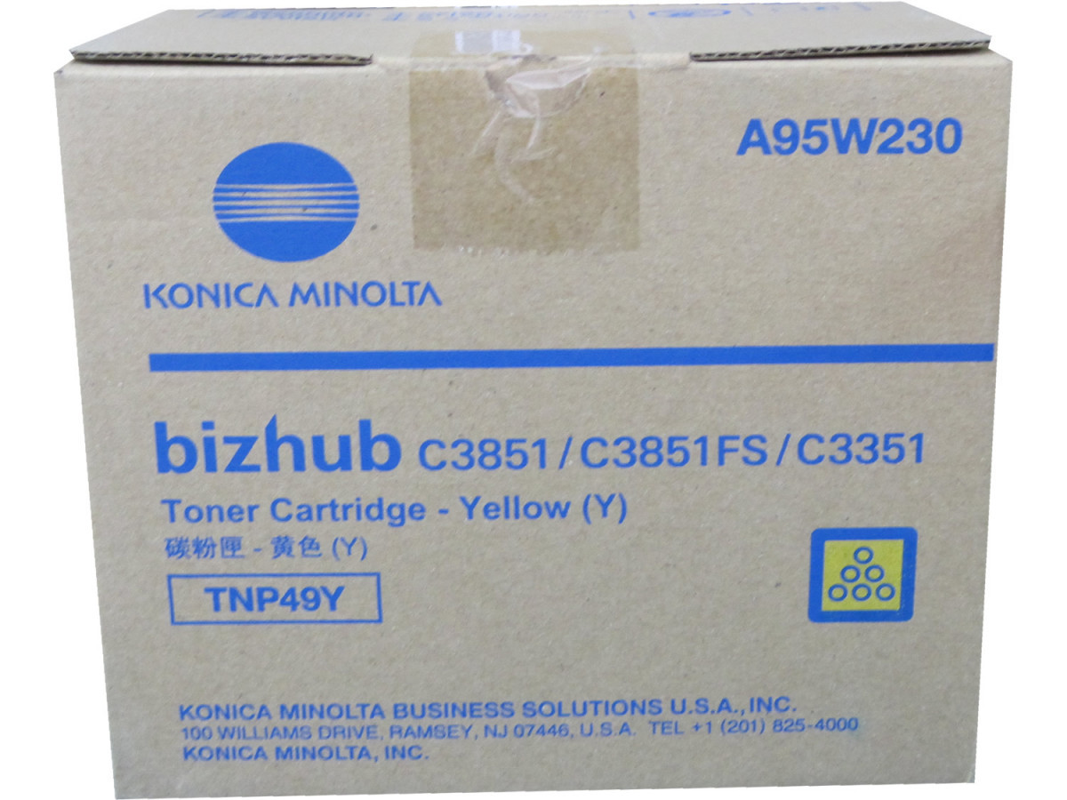 Image of Konica Minolta TNP-49Y galben (yellow) toner original RO ID 16508