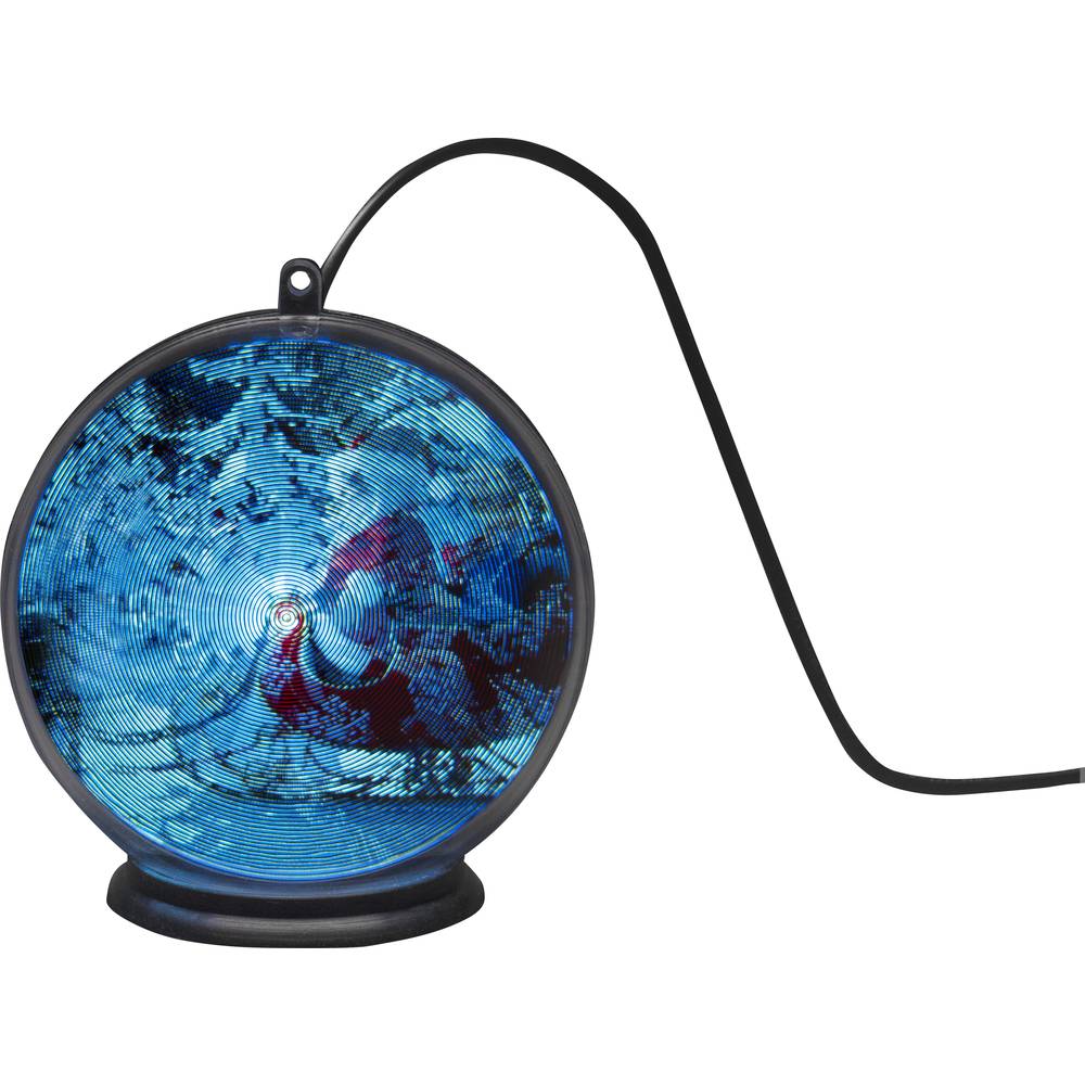 Image of Konstsmide 1550-700 LED motif Santa Claus and sledge LED (monochrome) Black Timer