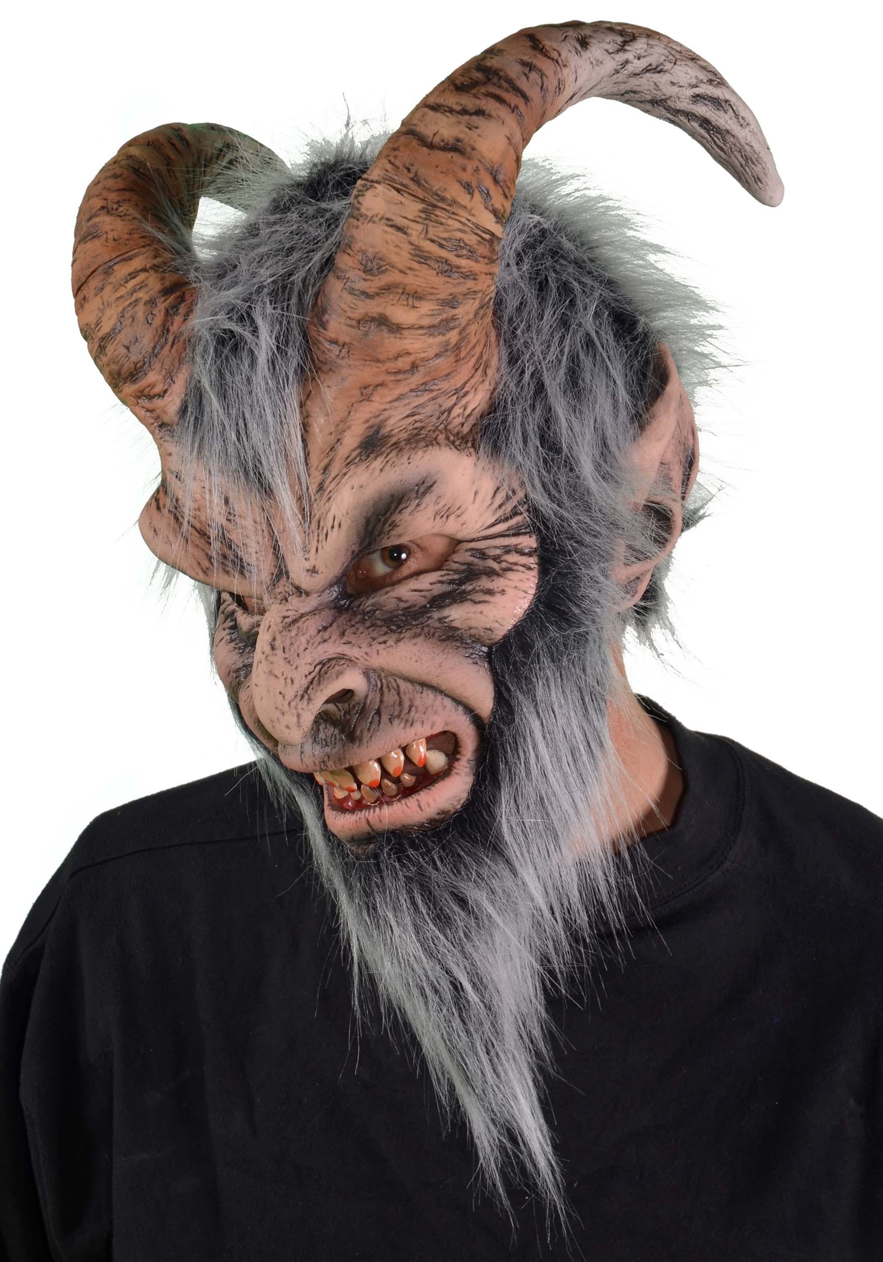 Image of Krampus Mask for Adults ID ZAMF1006-ST