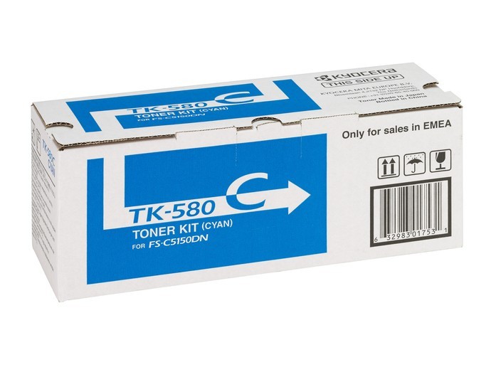 Image of Kyocera Mita TK-580C azurový (cyan) originální toner CZ ID 3892