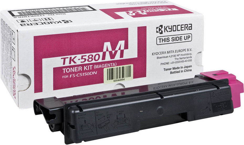 Image of Kyocera Mita TK-580M bíborvörös (magenta) eredeti toner HU ID 14510