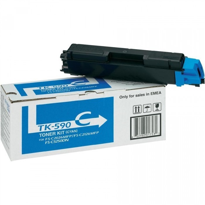 Image of Kyocera Mita TK-590C błękitny (cyan) toner oryginalny PL ID 3878