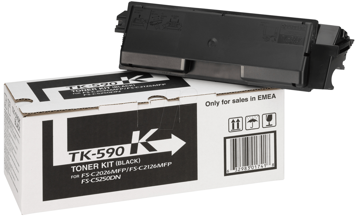 Image of Kyocera Mita TK-590K negru toner original RO ID 3875