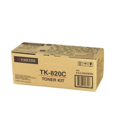 Image of Kyocera Mita TK-820C azuriu (cyan) toner original RO ID 14487