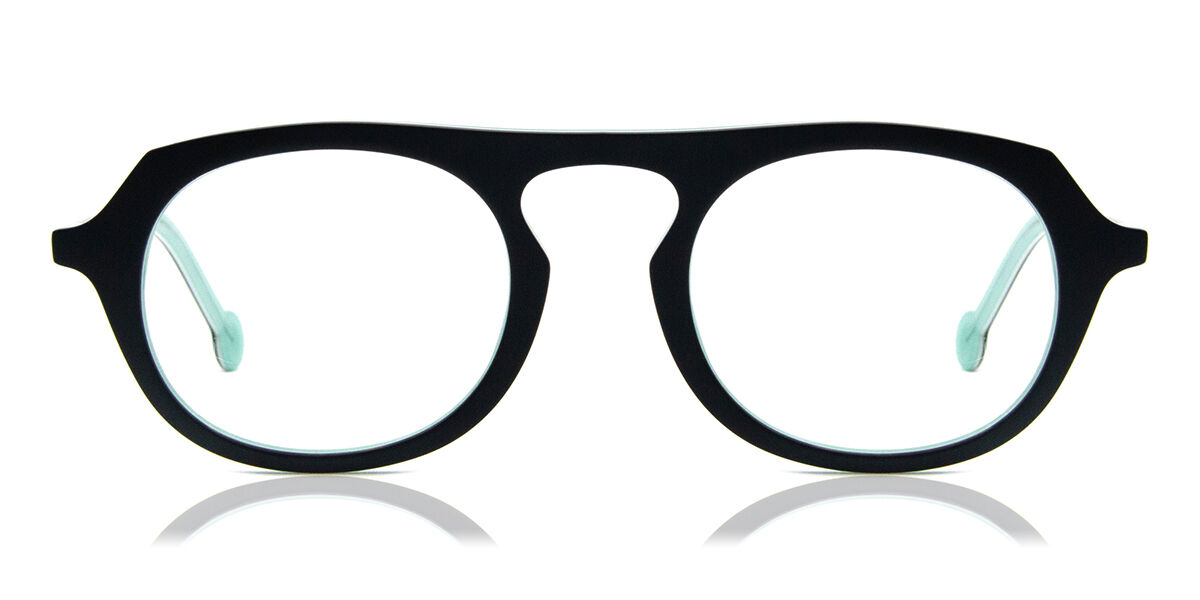 Image of LA Eyeworks Curly 1004 Óculos de Grau Pretos Masculino BRLPT