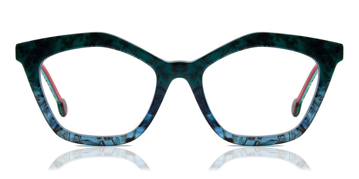 Image of LA Eyeworks Palapa 657 51 Zielone Męskie Okulary Korekcyjne PL