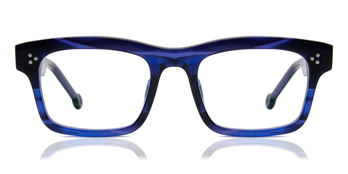 Image of LA Eyeworks Wally 1027 53 Blåa Glasögon (Endast Båge) Män SEK