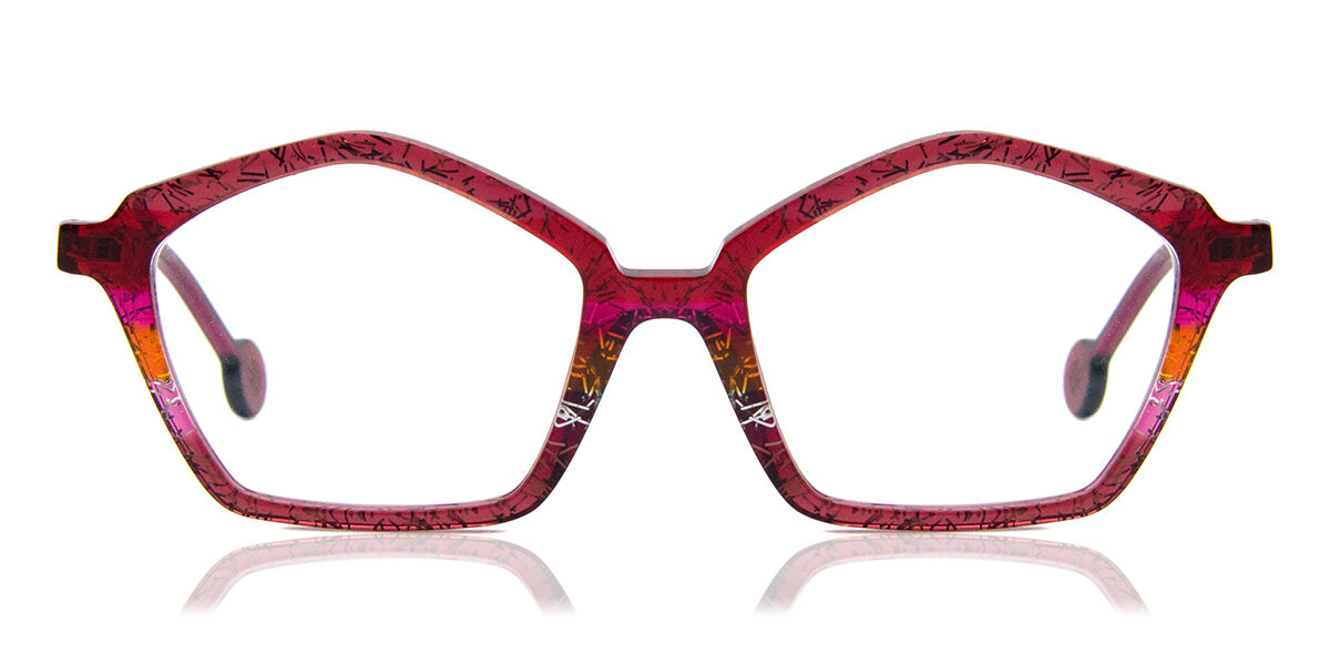 Image of LA Eyeworks Whirly Bird 624 Óculos de Grau Vermelhos Masculino BRLPT