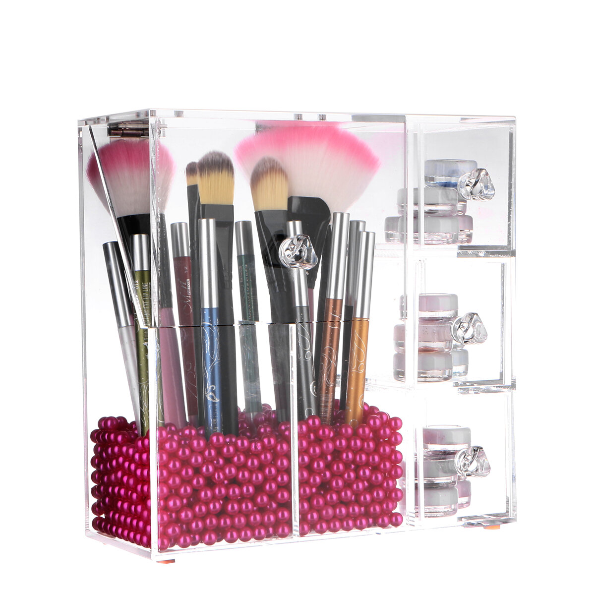 Image of LANGFORTH Lipstick Makeup Acrylic Organizer Makeup Brush Holder