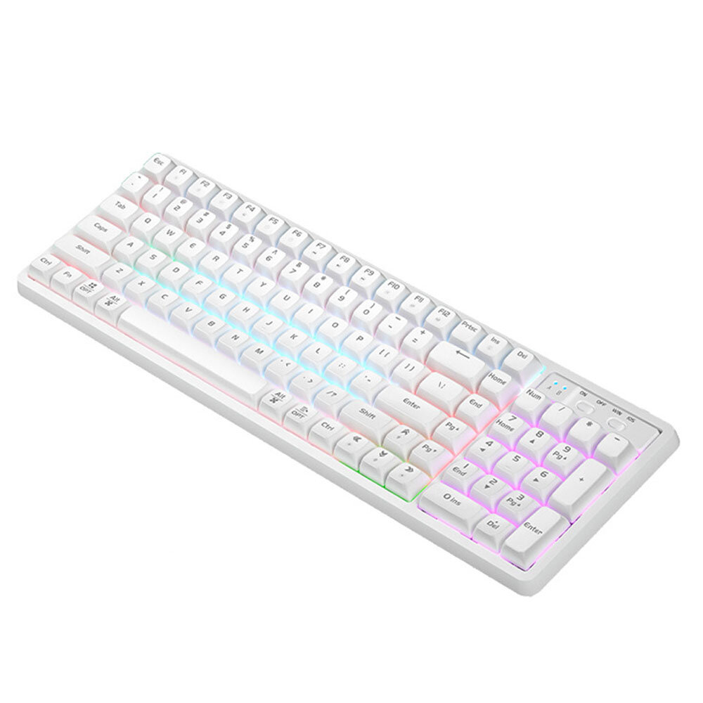 Image of LANGTU GK102 Mechanical Gaming Keyboard 102 Keys Red Switch Type-C Wired Hot Swappable NKRO Waterproof Mixed Color Backl