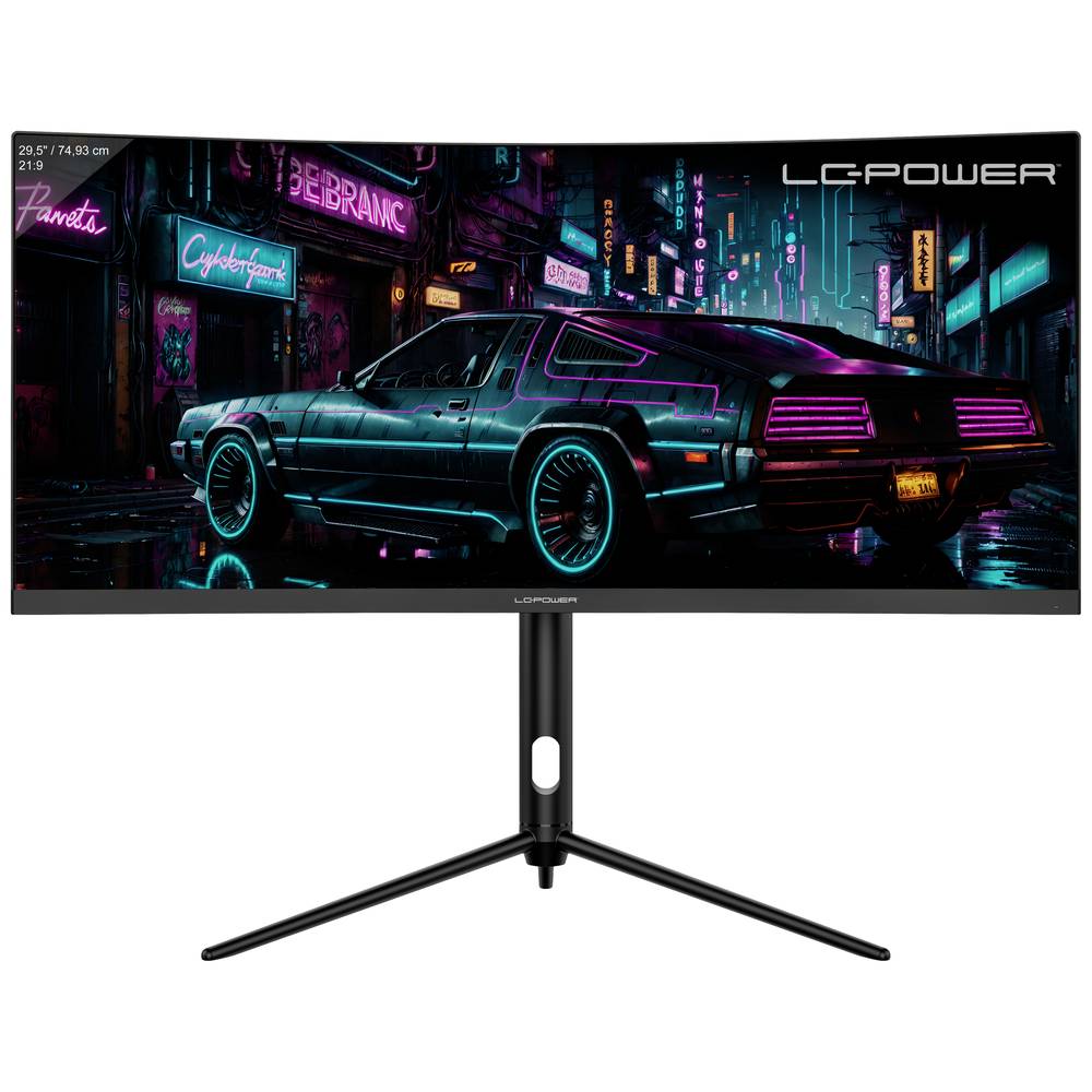 Image of LC Power LC-M30UWFC Gaming screen EEC F (A - G) 749 cm (295 inch) 2560 x 1080 p 21:9 1 ms DisplayPort HDMIâ¢