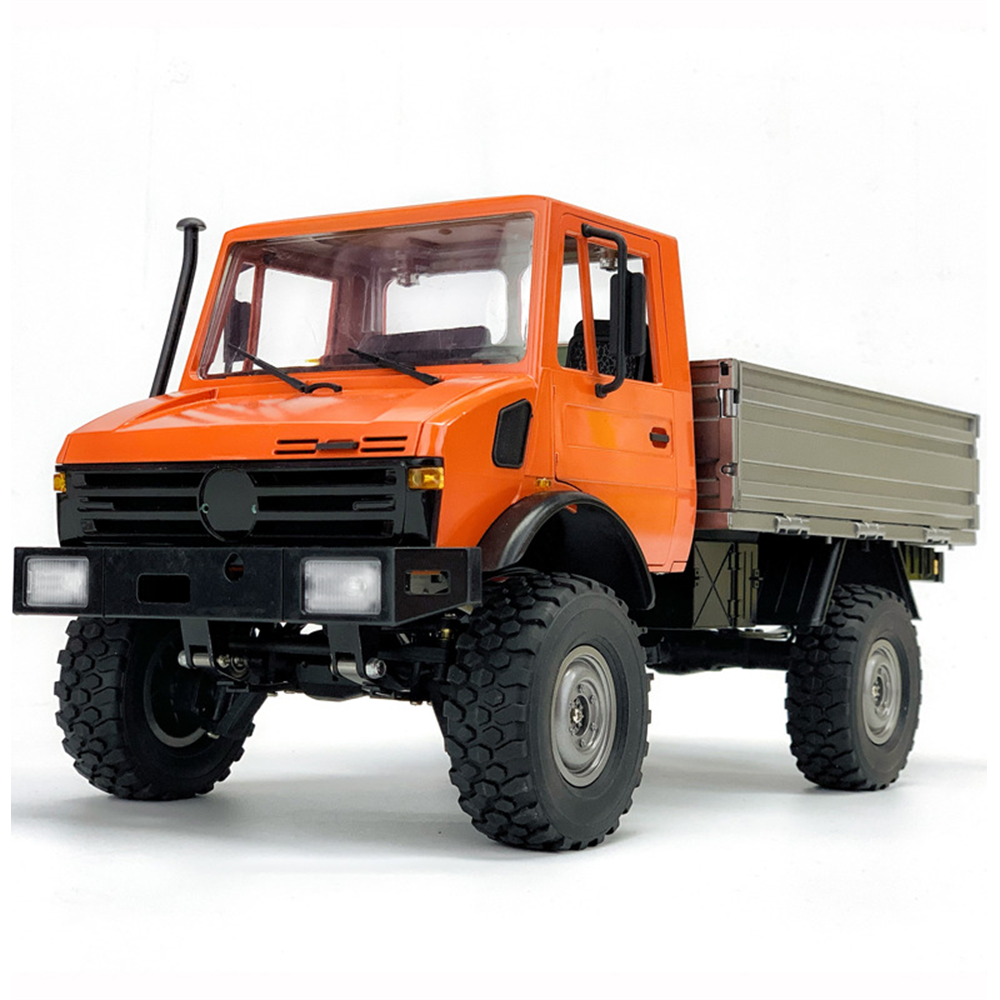 Image of LDRC 1201 1/12 24G 4WD RC Car Unimog with Differential Lock Two Speed Metal Transmission Gearbox LED Light Military Cli
