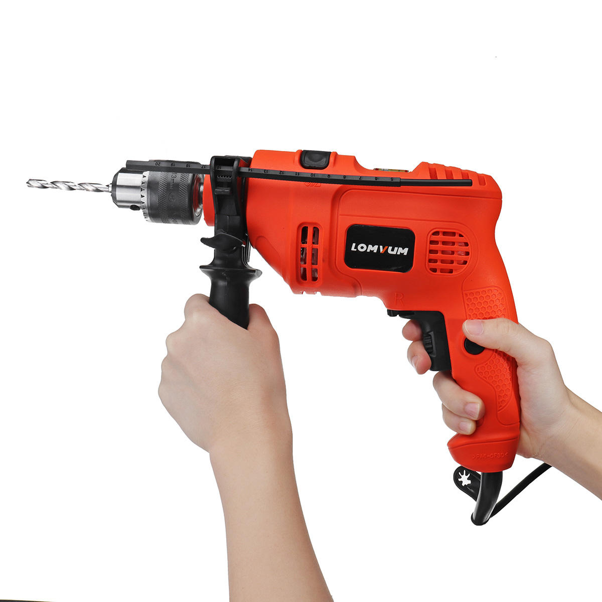 Image of LOMVUM 220V Multi-function 600W Impact Drill Electric Screwdriver Angle Grinder Power Tools Kit