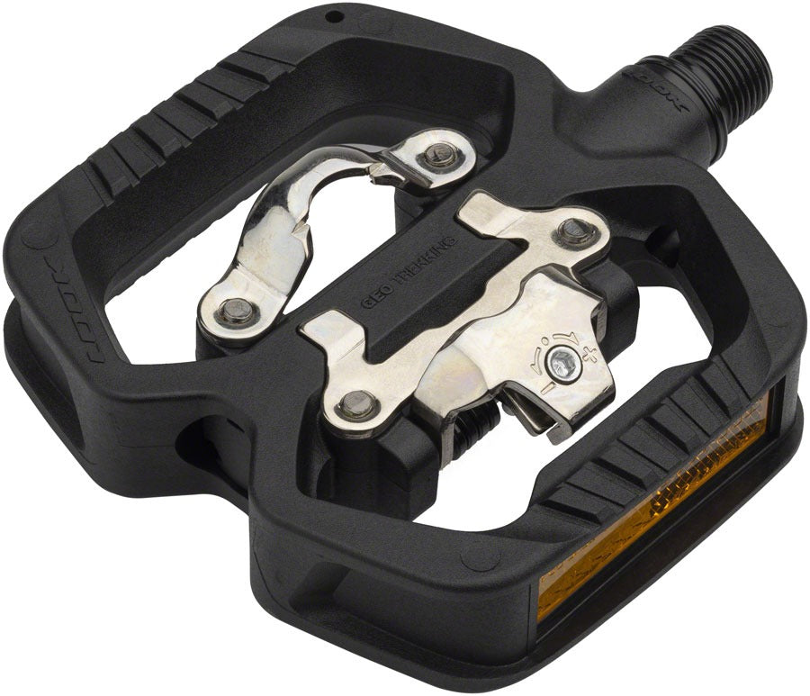 Image of LOOK GEO TREKKING Pedals - Single Side Clipless with Platform Chromoly 9/16" Black