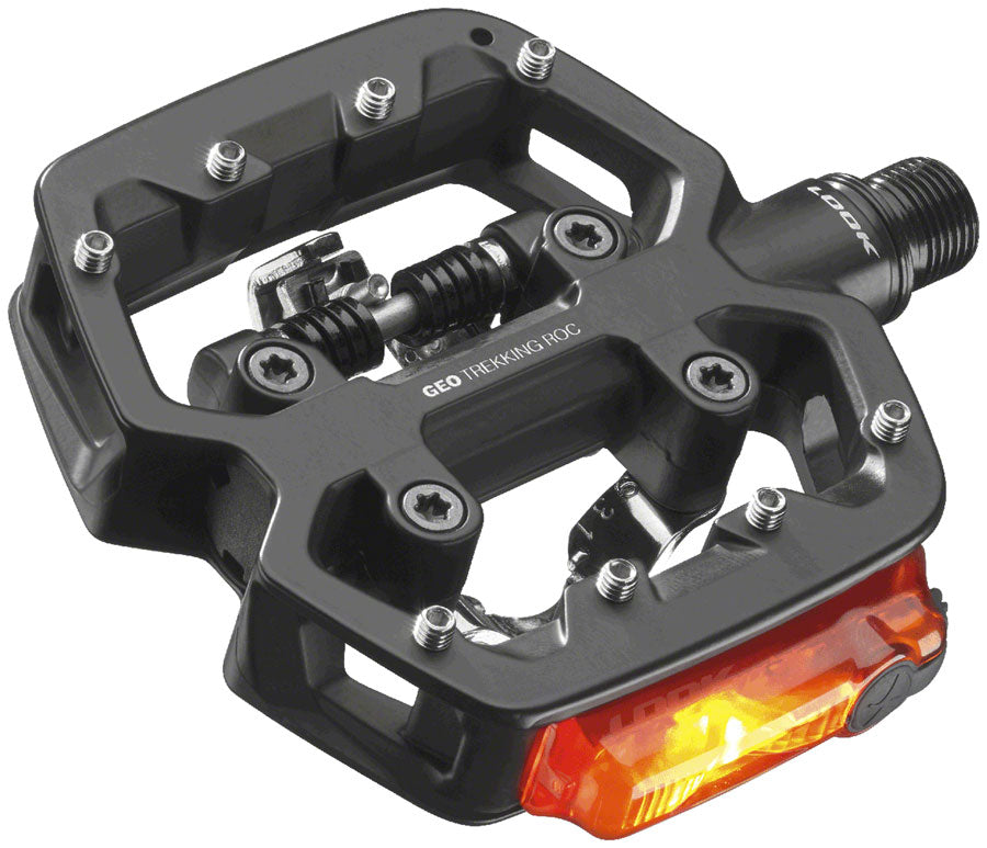 Image of LOOK GEO TREKKING ROC VISION Pedals - Single Side Clipless with Platform Chromoly 9/16" Black