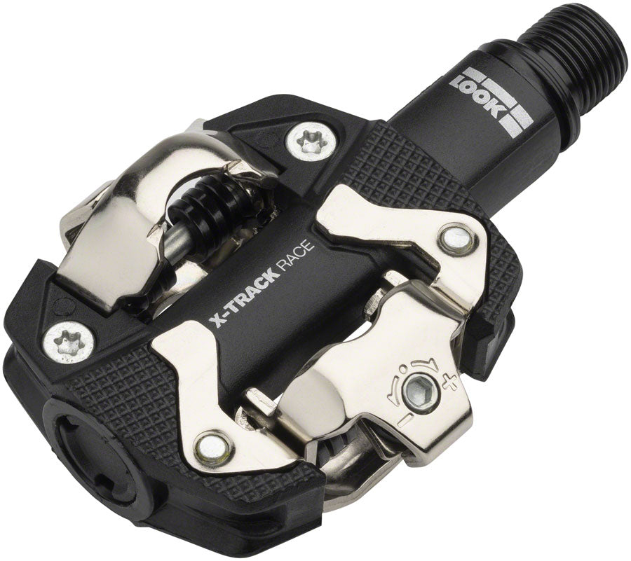 Image of LOOK X-TRACK RACE Pedals - Dual Sided Clipless Chromoly 9/16" Black