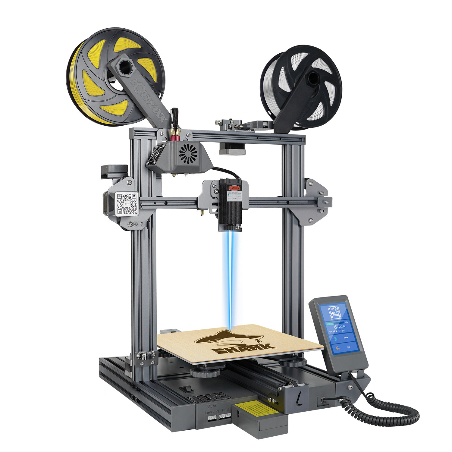 Image of LOTMAXX SC-10 SHARK V2 3-in-1 3D Printer with Auto Levelling