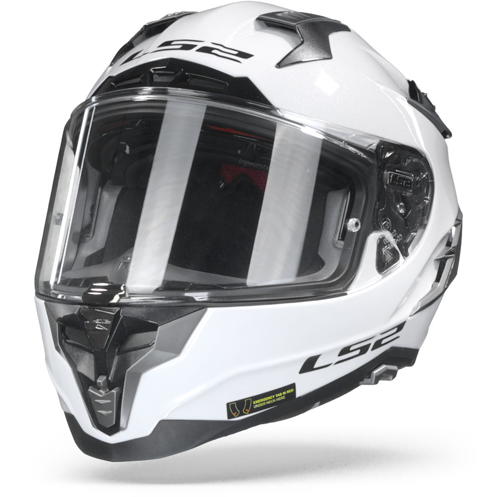 Image of LS2 FF327 Challenger Solid White Full Face Helmet Size XL ID 6934432842508