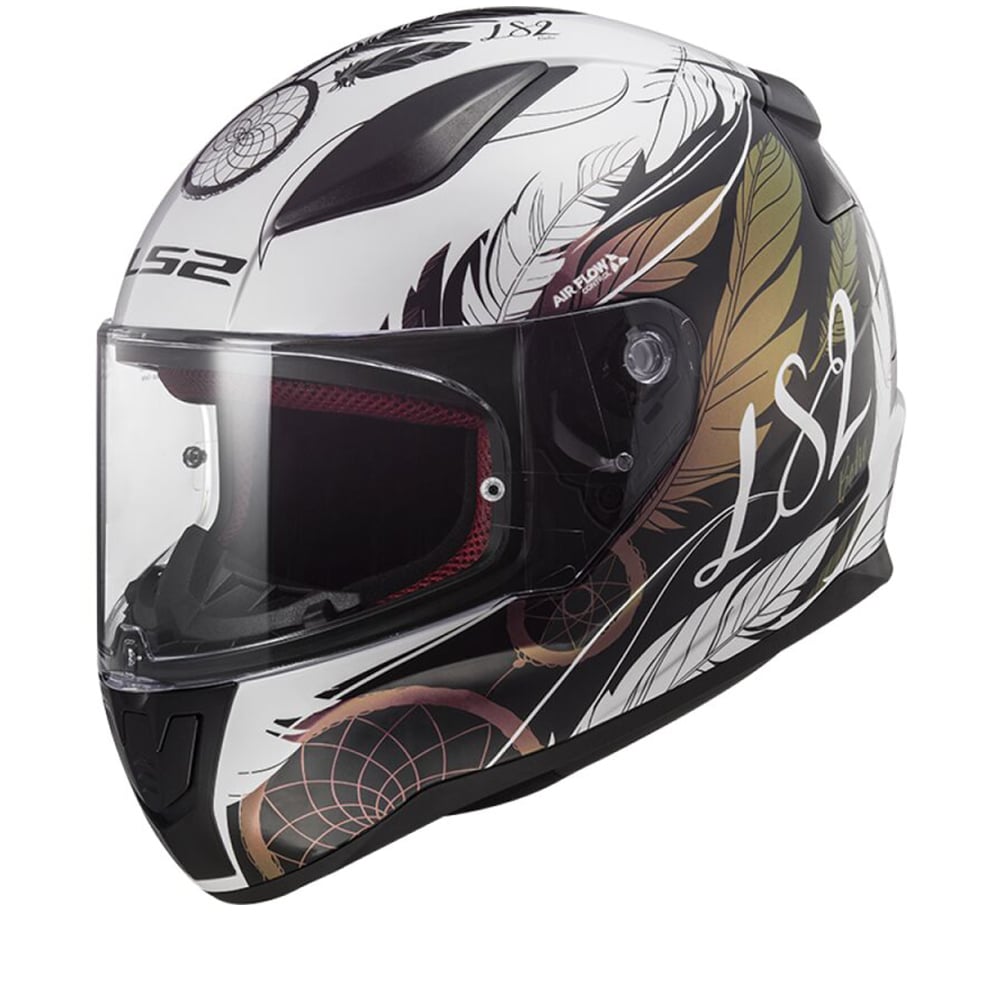 Image of LS2 FF353 Rapid II Boho White Black Pink 06 Full Face Helmet Talla 2XL