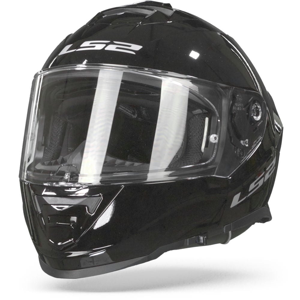 Image of LS2 FF800 Storm Solid Gloss Black Full Face Helmet Size XL EN