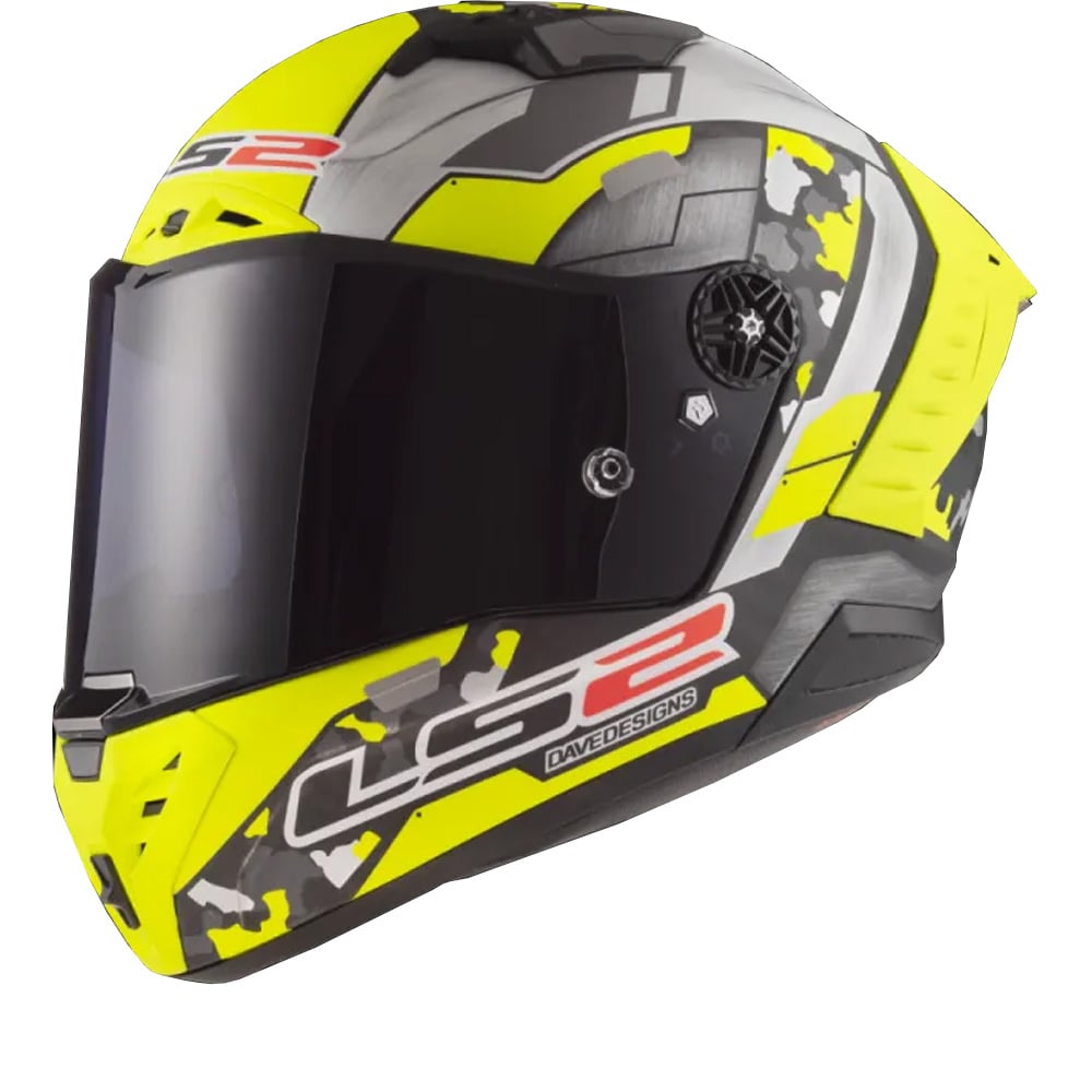 Image of LS2 FF805 Thunder C Space H-V Yellow Grey 06 Full Face Helmet Size S ID 6923221127827