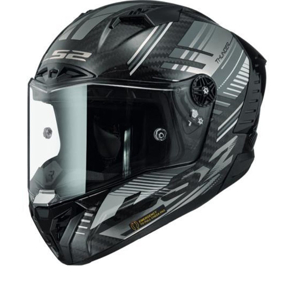 Image of LS2 FF805 Thunder C Volt GlBlack Grey 06 Full Face Helmet Size XL EN