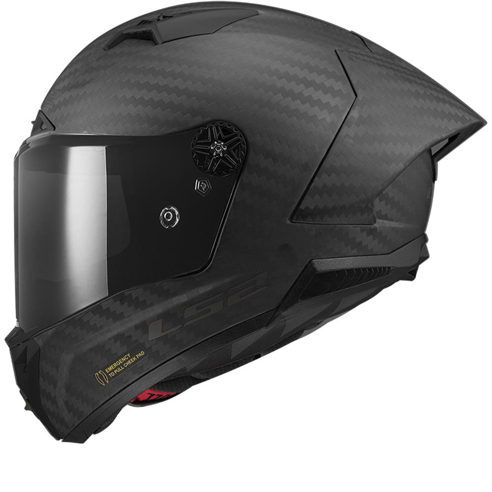 Image of LS2 FF805 Thunder Carbon GP Pro FIM Matt Black Full Face Helmet Size L EN