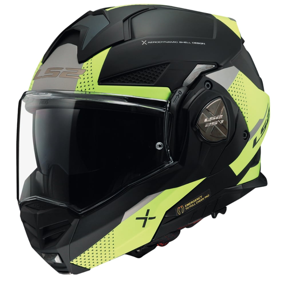 Image of LS2 FF901 Advant X Oblivion Matt Black H-V Modular Helmet Size XS ID 6923221121757