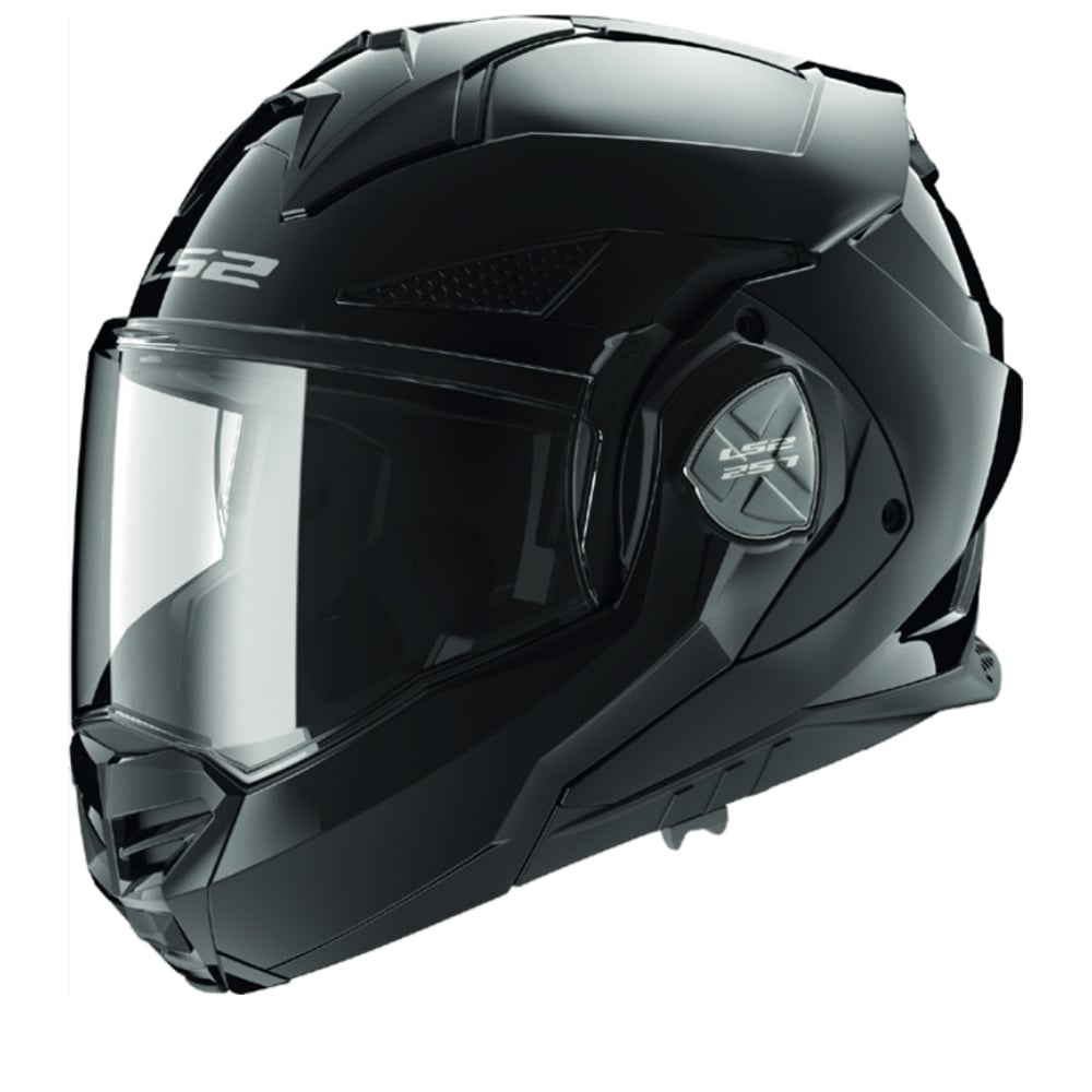 Image of LS2 FF901 Advant X Solid Gloss Black Modular Helmet Talla S