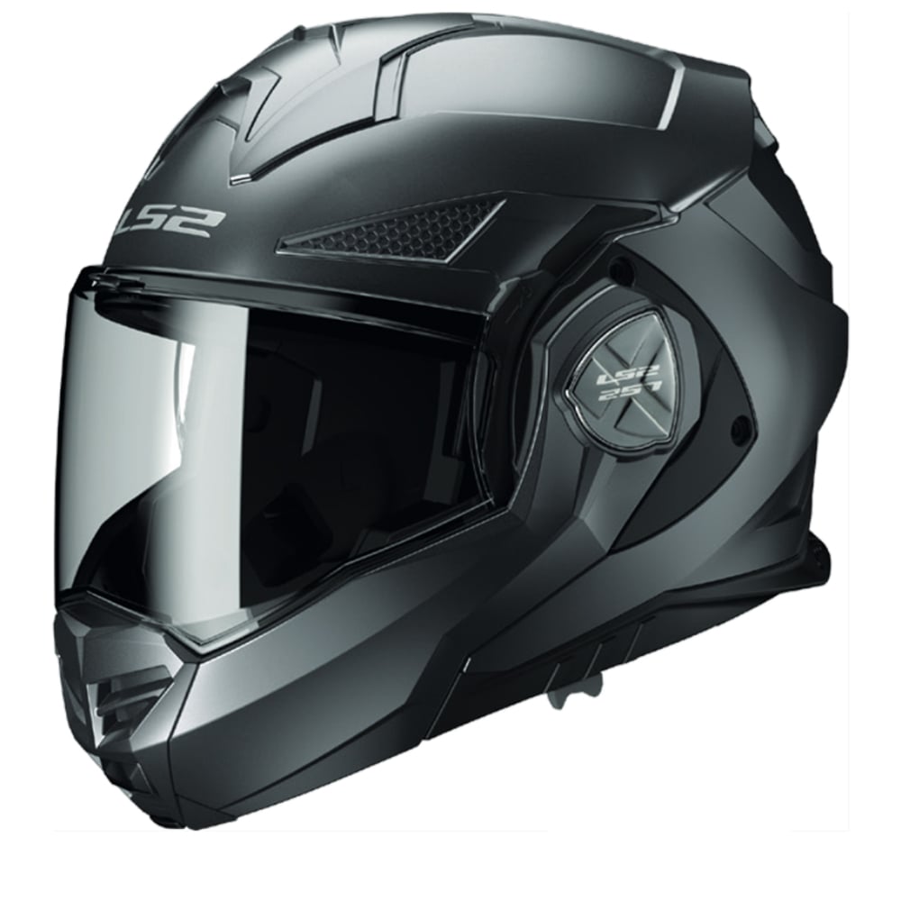 Image of LS2 FF901 Advant X Solid Matt Titanium Modular Helmet Talla S