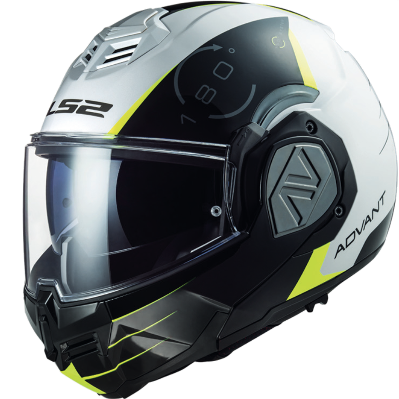 Image of LS2 FF906 Advant Codex White Black Modular Helmet Size M ID 6923221122754