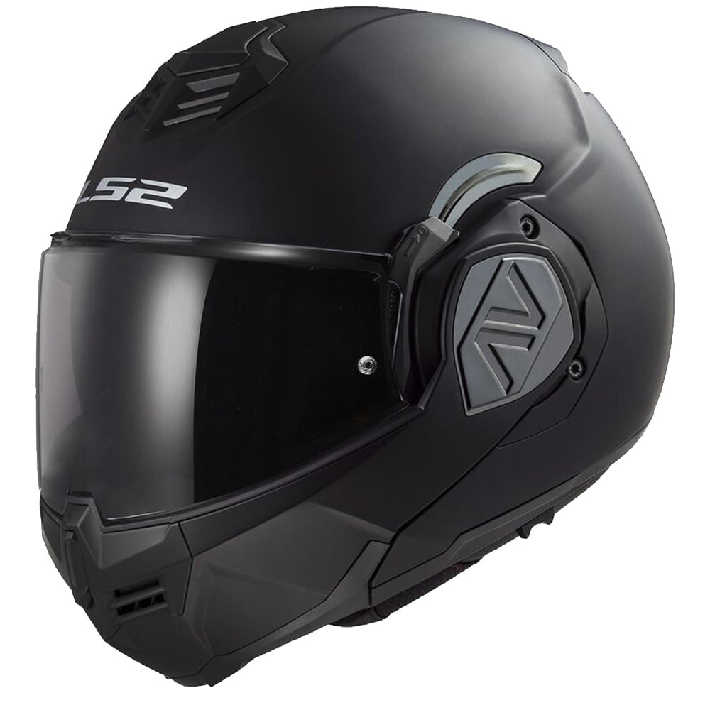 Image of LS2 FF906 Advant Solid Matt Black Modular Helmet With LS2-4X UCS Size M ID 6923221185643