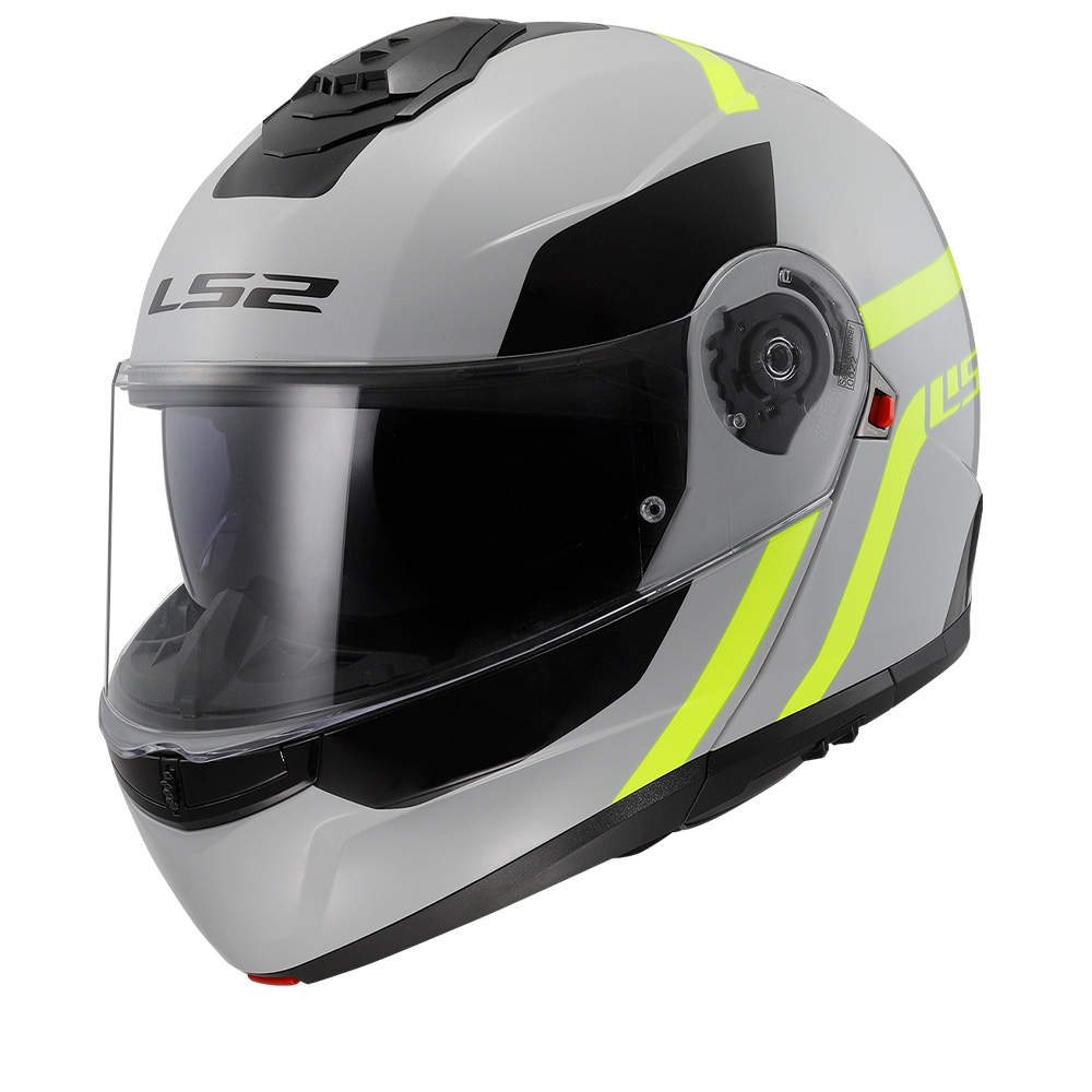 Image of LS2 FF908 STROBE II AUTOX Gris H-V Jaune 06 Casque Modulable Taille XL