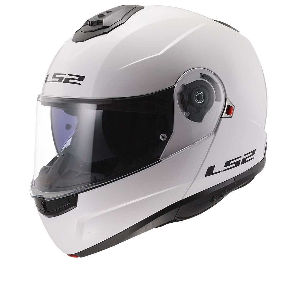 Image of LS2 FF908 Strobe II Gloss White 06 Modular Helmet Size 2XL EN