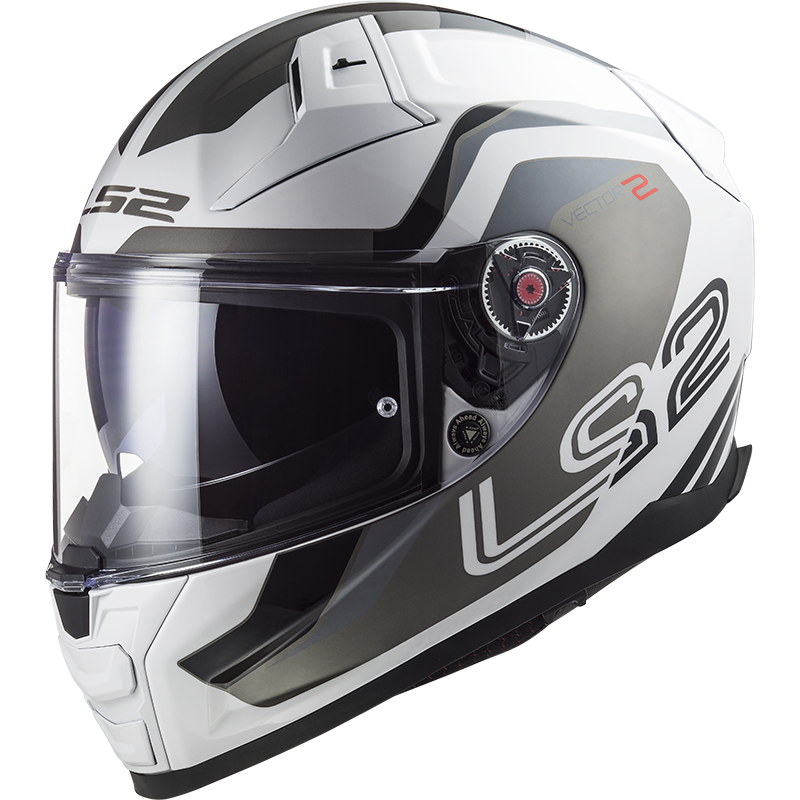 Image of LS2 Ff811 Vector II Metric White TitanSilver Full Face Helmet Size 2XL EN