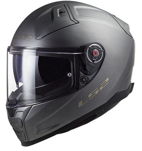 Image of LS2 Ff811 Vector II Solid Matt Titanium Full Face Helmet Size XL EN