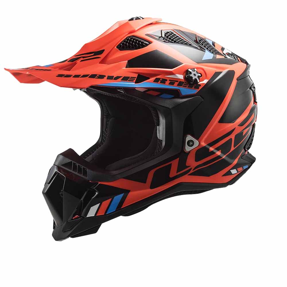 Image of LS2 MX700 Subverter Stomp Fluo Orange Black Offroad Helmet Size S ID 6923221125977