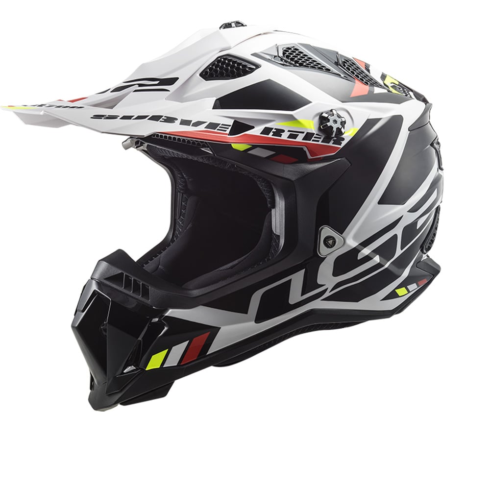 Image of LS2 MX700 Subverter Stomp White Black 06 Offroad Helmet Size S EN