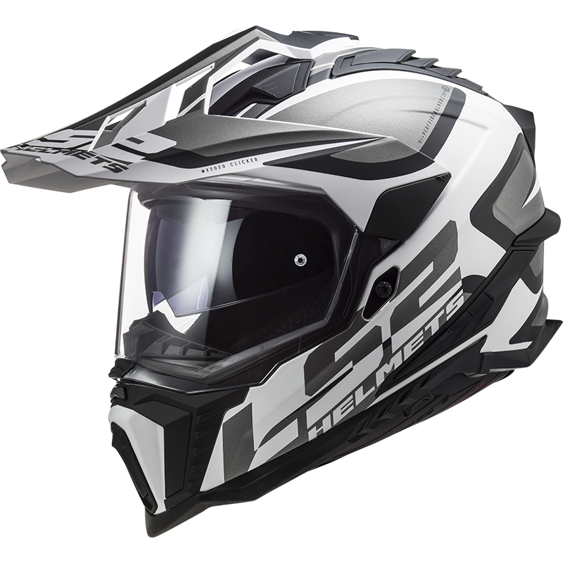 Image of LS2 MX701 Explorer Alter Matt Black White ECE 2206 Adventure Helmet Size 2XL EN