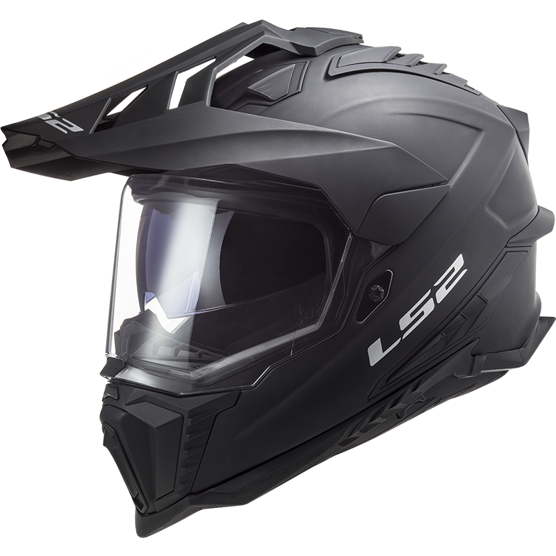 Image of LS2 MX701 Explorer Solid Matt Black ECE 2206 Adventure Helmet Size S ID 6923221119136