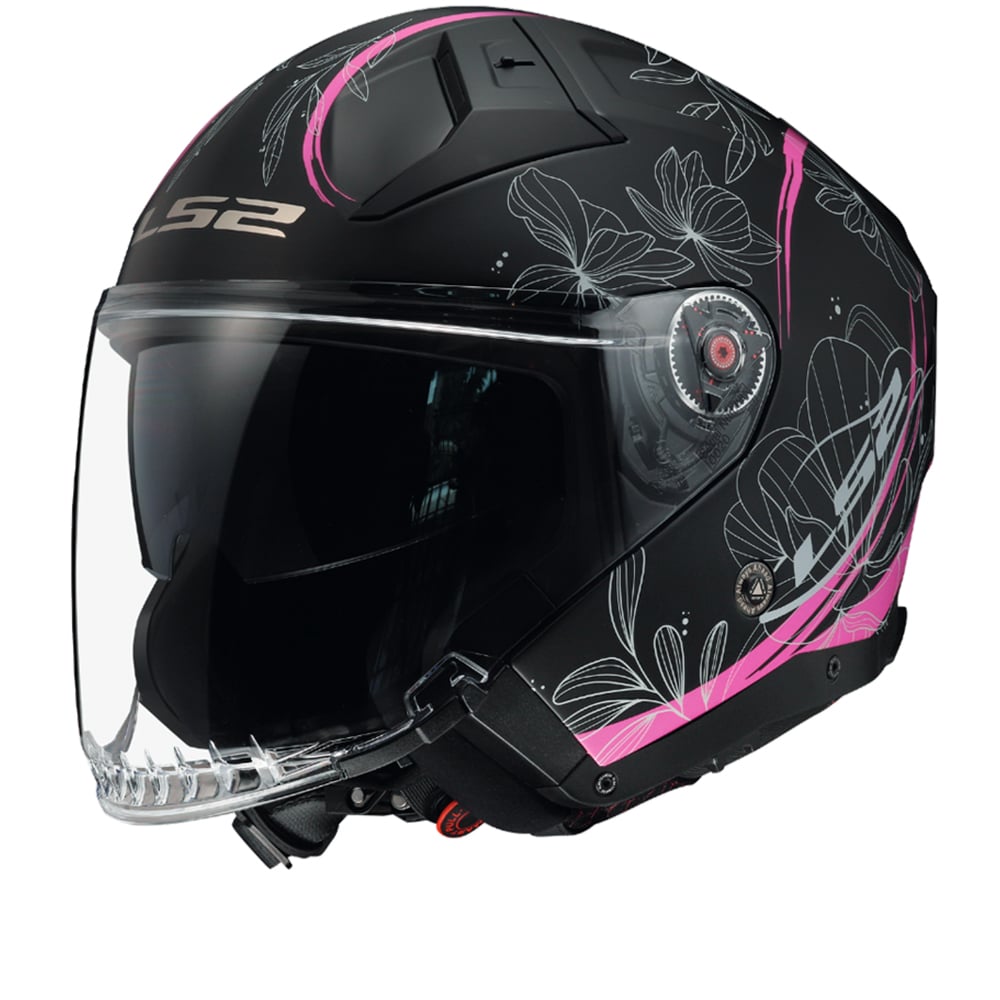 Image of LS2 OF603 Infinity II Lotus Matt Pink Jet Helmet Size L ID 6923221128831