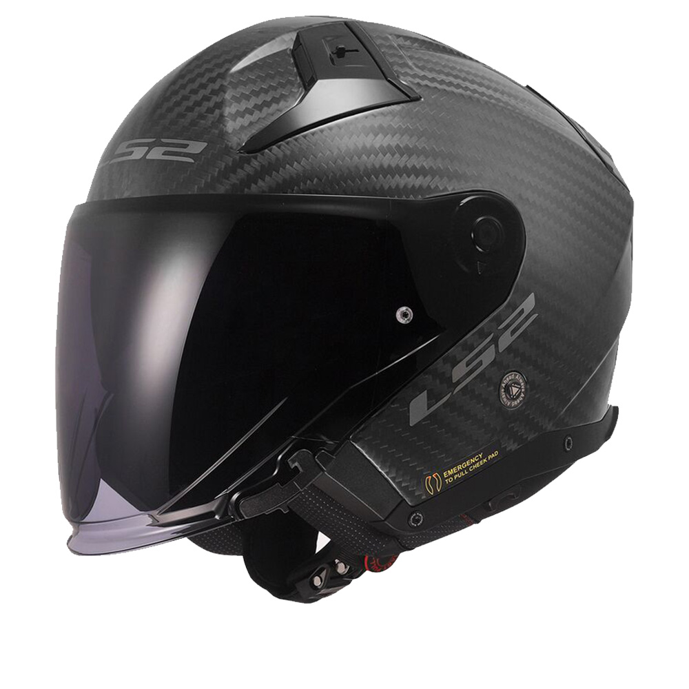 Image of LS2 OF603 Infinity II Matt Carbon-06 Jet Helmet Talla S
