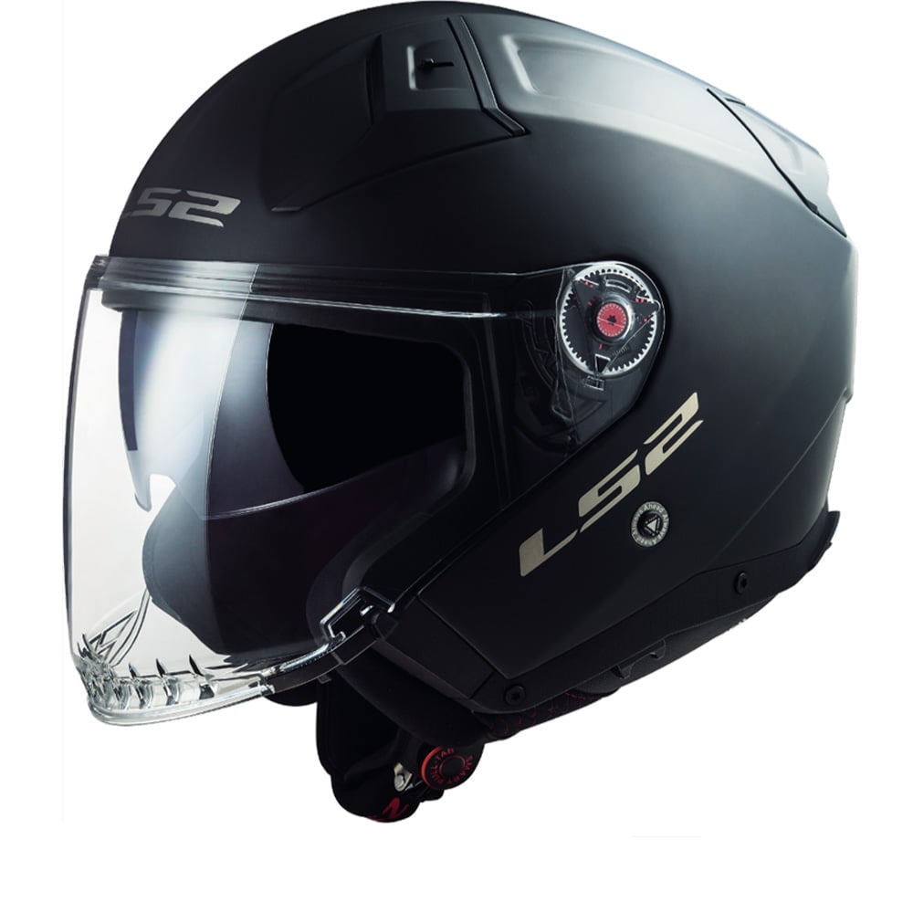Image of LS2 OF603 Infinity II Solid Matt Black 06 Jet Helmet Size XS EN