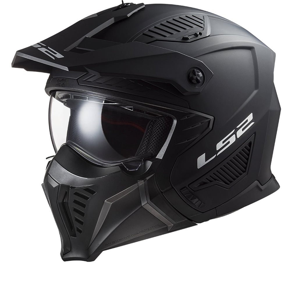 Image of LS2 OF606 Drifter Solid Mat Noir 06 Casque Multi Taille XS